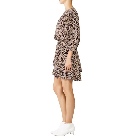 Zadig + Voltaire Rooka Leopard Print Dress Brand New Size Small - Picture 3 of 7